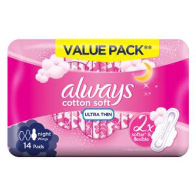 Always-Cotton-Soft-Ultra-Thin-Night-Wings-Extra-Long-Value-Pack14-Pads