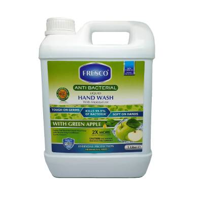 Fresco-Antibacterial-liquid-Hand-Wash-Green-Apple-Refill-Can5-Litre