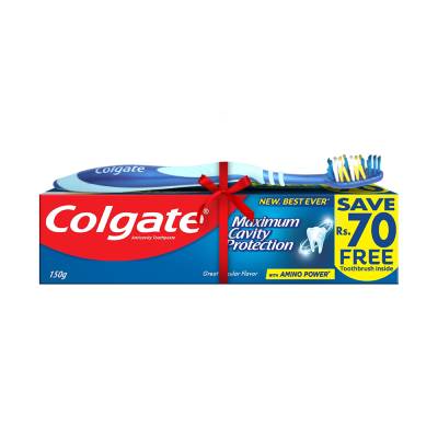 Colgate-Maximum-Cavity-Protection-with-Free-ZigZag-Toothbrush150-Grams-