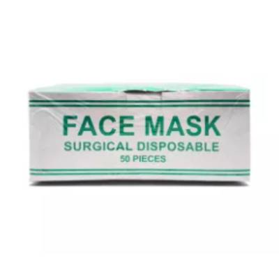Disposable-Surgical-Face-Mask-3-Ply-Nose-Pin-Green50-Pcs-Box
