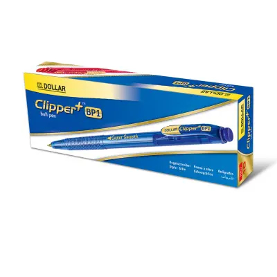 Dollar-Clipper-Ball-Pen-BP1-Blue10-Pen-Box